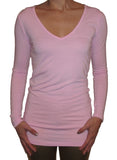 100% Bamboo Women's Long Sleeve V-Neck