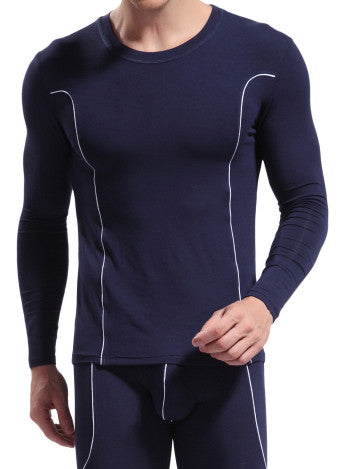 Men’s Bamboo Long Underwear. Crew Neck.