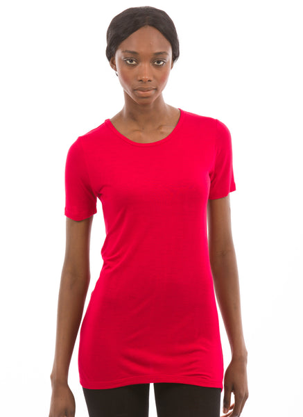 100% Bamboo Women's Short Sleeve Crew Neck