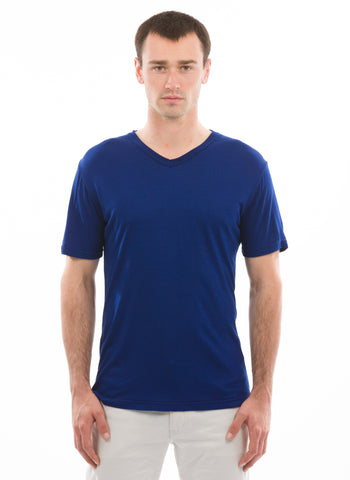 100% Bamboo Men's Short Sleeve V-Neck