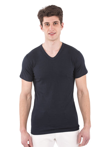 70% Bamboo Men's Short Sleeve V-Neck