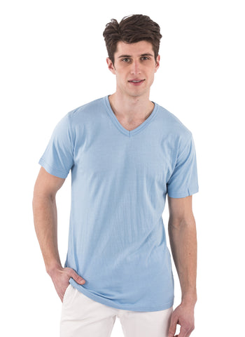 70% Bamboo Men's Short Sleeve V-Neck